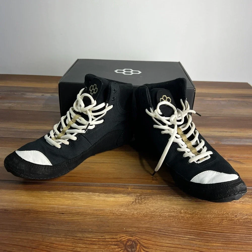 RUDIS Colt 2.0 Wrestling Shoes Mens 10.5 Womens 12 Black Gold CLT-0018-BG-10-5